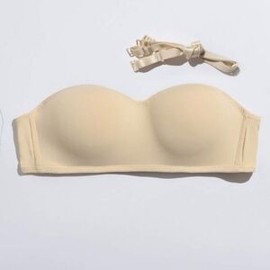 Cream Strapless Bra